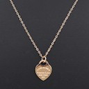 Ladies' Necklace with Heart Pendant D179 6
