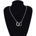 Ladies' Necklace with Horseshoes D356 2