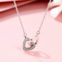 Ladies' Necklace with Interlinked Hearts 4