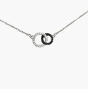 Ladies' Necklace with Interlinked Rings G493 2