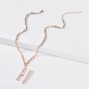 Ladies' Necklace with Letter A2664 8