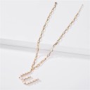 Ladies' Necklace with Letter A2664 21