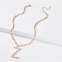 Ladies' Necklace with Letter A2664 22