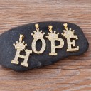 Ladies' Necklace with Letter and Crown 29