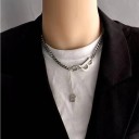 Ladies' Necklace with Letter B 6