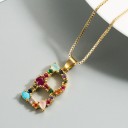 Ladies' Necklace with Letter D124 2