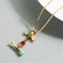 Ladies' Necklace with Letter D124 9
