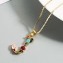 Ladies' Necklace with Letter D124 10