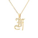 Ladies' Necklace with Letter D209 6