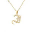 Ladies' Necklace with Letter D209 9