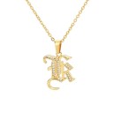 Ladies' Necklace with Letter D209 11