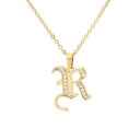 Ladies' Necklace with Letter D209 18
