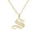 Ladies' Necklace with Letter D209 19