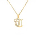 Ladies' Necklace with Letter D209 20