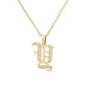 Ladies' Necklace with Letter D209 25