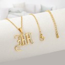 Ladies' Necklace with Letter D209 29