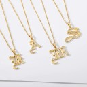Ladies' Necklace with Letter D209 30