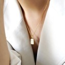 Ladies' Necklace with Letter D387 3