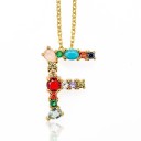 Ladies' Necklace with Letters J91 6