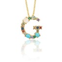 Ladies' Necklace with Letters J91 7