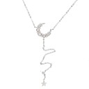 Ladies' Necklace with Moon and Star G642 2
