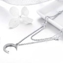 Ladies' Necklace with Moon and Stars 4