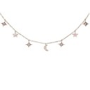 Ladies' Necklace with Moon and Stars 4
