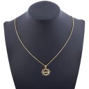 Ladies' Necklace with Mum Pendant D278 6