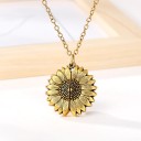 Ladies' Necklace with Opening Sunflower 5