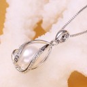 Ladies' Necklace with Pearl A1454 12
