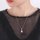 Ladies' Necklace with Pearl D588 9