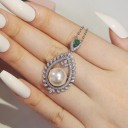 Ladies' Necklace with Pendant D417 29