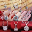 Ladies' Necklace with Pendant D417 38