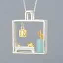 Ladies' Necklace with Pendant D575 3