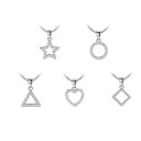 Ladies' Necklace with Pendant D610 9