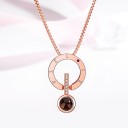 Ladies' Necklace with Pendant D657 5