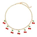 Ladies' Necklace with Pendants D129 1