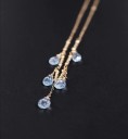 Ladies' Necklace with Pendants D744 4