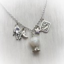 Ladies' Necklace with Pendants G796 1