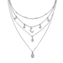 Ladies' Necklace with Pendants G826 9