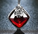 Ladies' Necklace with Rose D669 2