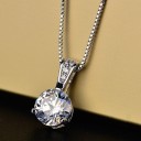 Ladies' Necklace with Round Pendant D537 6