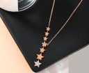 Ladies' Necklace with Stars D381 4