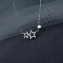 Ladies' Necklace with Stars D839 2