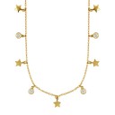 Ladies' Necklace with Stones and Stars 2
