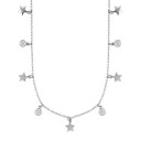 Ladies' Necklace with Stones and Stars 1