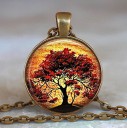 Ladies' Necklace with Tree 25