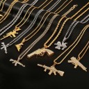 Ladies' Necklace with Weapon Pendant 15