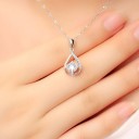 Ladies' Necklace with Zircon G473 4