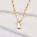 Ladies' Necklace with Zircon G635 10